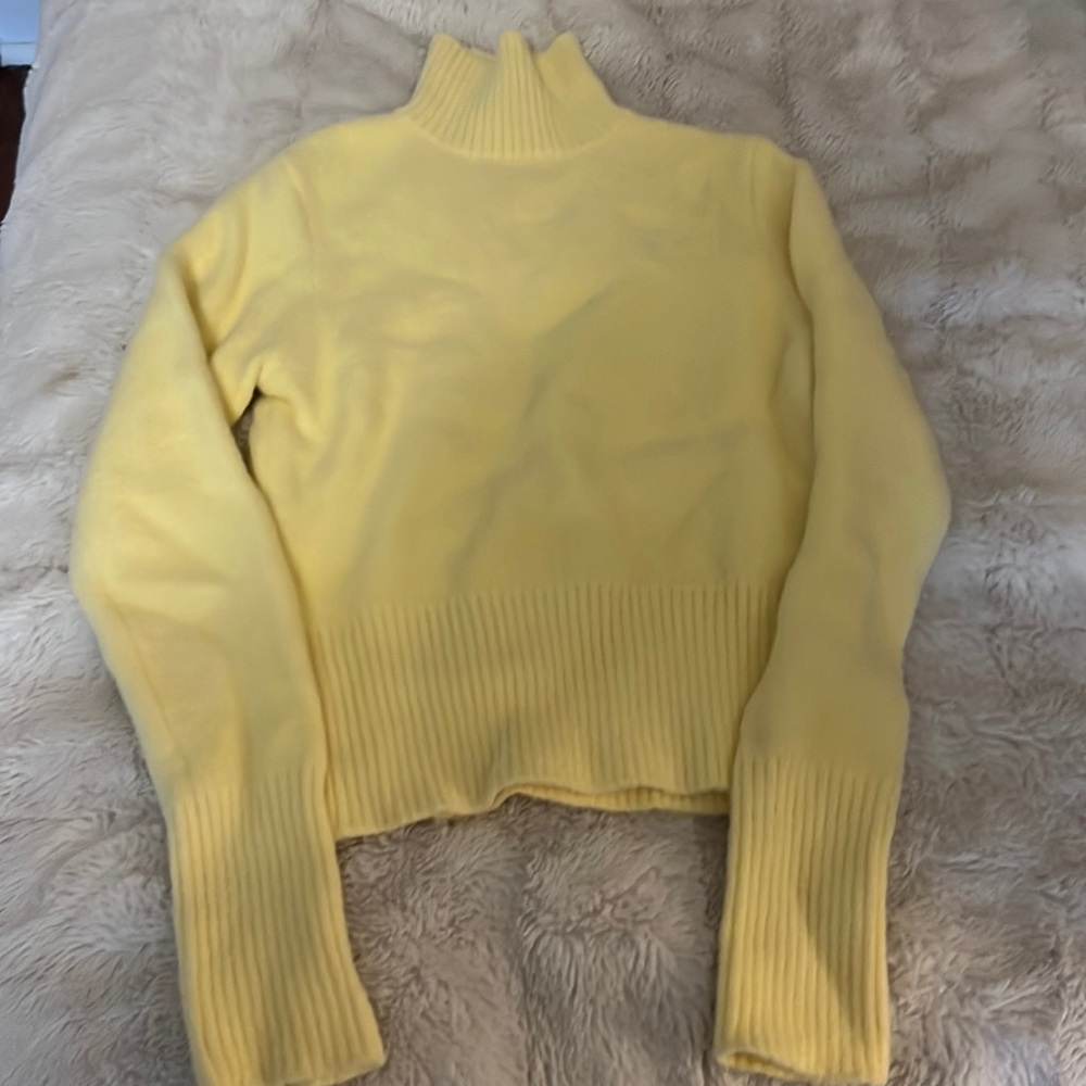 Zara wool turtleneck size small pale yellow- very cozy!